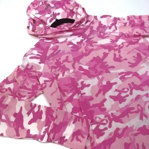 LuLaRoe Pink Camo BCA Amber Breast‎ Cancer Awareness Hoodie Pullover Lightweight